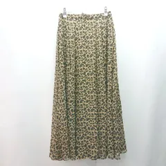 ◇ Audrey and John Wad バックファスナー レオパード柄 ギャル ロング丈 フレア スカート サイズS ブラウン レディース E  【1310130044232】のサムネイル