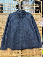 極美品✨定価1.1万❤️ 紫 洗濯可 オーガニック リネン パフ ビッグ 