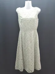 ◇ ◎●未使用● MERCURYDUO フェミニン 花柄 スウェード ロング丈 ワンピース サイズM パステルグリーン レディース E  【1310300000303】