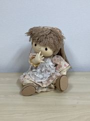 手作り三つ子ちゃん人形 籐のイス付き(米山京子風、ハンドメイド