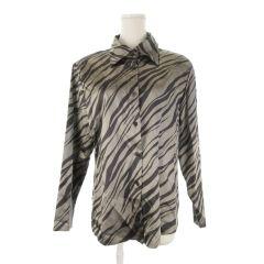 新品】フリーサイズ ゴールド Cheztoi セミシアーBACKギャザーシャツ 