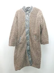 ■ MAISON DE THERESE 厚手 ボア 暖かい アウター 長袖 ジャンパー サイズF ブラウン レディース E  【1310300014355】のサムネイル