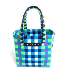 marni カゴバッグ ハート トートバッグ ブルー ミニバッグ マーケット marni カゴバッグ ハート トートバッグ ブルー ミニバッグ マーケット