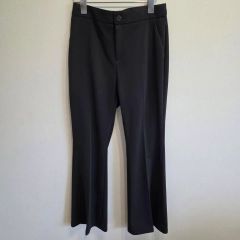 美品 23Fondation ジャージーフレアパンツ 黒 Sサイズ ストレッチ