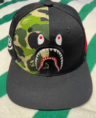 A BATHING APE ABCカモ シャーク スナップバック
