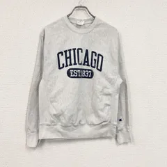 Champion　チャンピオン　リバースウィーブ　スウェット/トレーナー　カプセルプリント　現行　霜降りグレー　Mサイズ　古着【値引き交渉OK！】