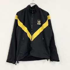 U.S.ARMY　IPFU　トレーニングジャケット　ナイロンジャケット　ミリタリー　米軍　黒　ブラック　古着【値引き交渉OK！】