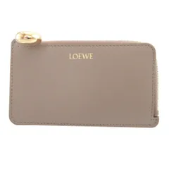 未使用 ロエベ ペブル 24年製 レザー ベージュ コインケース カードケース フラグメントケース 0379 LOEWE