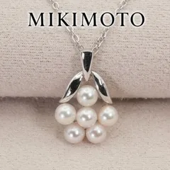 美品 ミキモト ベビーパール ネックレス シルバー 花束/26-0321のサムネイル