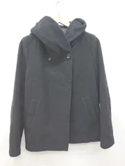 ◇ JOURNAL STANDARD ジャーナルスタンダード フード シンプル ウール混 長袖 ブルゾン サイズＭ ブラック レディース P  【1402160019707】のサムネイル