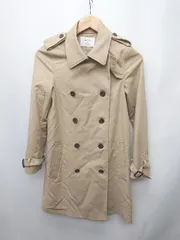 ◇ ◎ STUDIOUS ステュディオス シンプル 薄手 通勤 OL 長袖 トレンチコート サイズ0 ベージュ レディース P  【1402270005225】のサムネイル