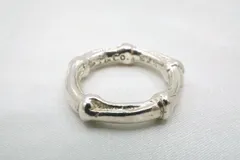 ティファニー バンブー リング 指輪 JP8号 竹 SV925 5.3g 銀 シルバー アクセサリー TIFFANY&Co. 6459jのサムネイル
