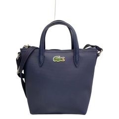 美品】LACOSTE ラコステ ミニトートバッグ ショルダーバッグ ボルドー 