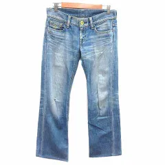 マウジー MOUSSY デニムパンツ ジーンズ ダメージ加工 26 M 青 ブルー /YK