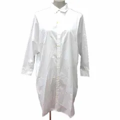 ロペピクニック ROPE Picnic シャツワンピース ひざ丈 長袖 38 M 白 ホワイト /YK