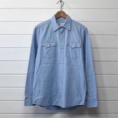 マディソンブルー ハンプトン シャンブレー シャツ デニム 長袖 01