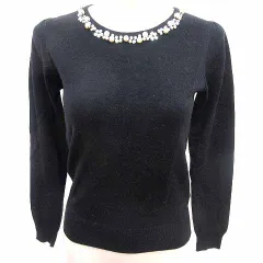 プロポーション ボディドレッシング PROPORTION BODY DRESSING ニット カットソー 長袖 2 M 黒 ブラック /YK