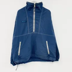 90s　Columbia　コロンビア　アノラックパーカー　ヴィンテージ　青　ブルー　Lサイズ　古着【値引き交渉OK！】