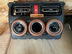 現行ジムニー jb64.74.jc74 銘木エアコン3連リング