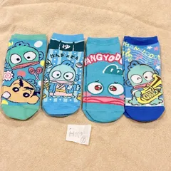 【正規品】大人気 サンリオ　ハンギョドン　レディース　激安 靴下 4点セット H003 クレヨンしんちゃん　コラボ