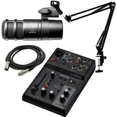 YAMAHA AG03mk2(ライブ配信セット)マイク、ヘッドホン、ケーブル付き