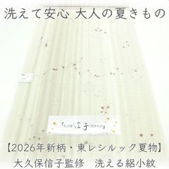 kka2867 【2026年新柄・東レシルック夏物】大久保信子監修 洗える絽