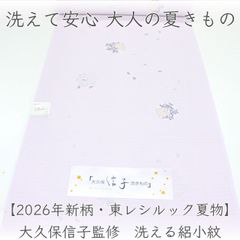 kka2867 【2026年新柄・東レシルック夏物】大久保信子監修 洗える絽
