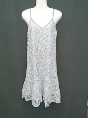 ◇ JILLSTUART ジルスチュアート レース 膝下丈 キャミソールワンピース サイズFR ライトグレー系 レディース P  【1405230008434】のサムネイル