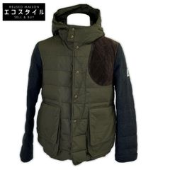 美品 MONCLER 22AW ビッグロゴ ボーダー ウール カーディガン XL