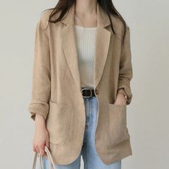 美品】FRAMeWORK 春夏 サマージャケット 羽織り ラミー ベージュ36