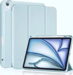 【特価商品】ProCase iPad Air 11インチ ケース M4 2026 / M3 2025 / M2 2024 / iPad Air5 2022 / Air4 2020 10.9インチ 透明 クリアカバー ペン収納 耐衝撃 三つ折り スタンド スマー