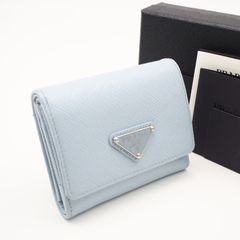 ✨Sランク・箱付き✨ PRADA ミニ財布 三角プレート トライアングル