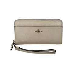 COACH コーチ 長財布 アコーディオン ジップ アラウンド アウトレット品 ホワイト D2030 F76517