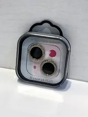 ラインストーン カメラレンズカバー (単眼タイプ)　iPhone14/14Plus　gold　cam-878【B】
