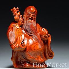 木製 福の神 仏像 約10cm - メルカリ