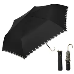 折りたたみ傘 超軽量 174g-210g 日傘 【UVカット・晴雨兼用・ 遮光遮熱 】日焼け防止 熱中症対策 梅雨対策 紫外線遮断 レディース かわいい 超撥水 耐風 小型 コンパクト 携帯便利（星柄-ブラック） 1