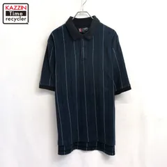 90s vintage チャップスラルフローレン CHAPS RALPH LAUREN ストライプ柄 半袖ポロシャツ メンズ 表記Lサイズ