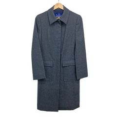 BURBERRYBLUE LABELバーバリーブルーレーベルウールコートグレー