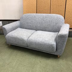 ニトリ 2人掛け布張りソファ キャッツ3 グレー 脚付き - メルカリ
