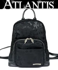 CHROME HEARTS 銀座店 美品 クロムハーツ 7TH GRADE MINI CHプラスナイロン総柄バックパック メンズ シルバー SV925 黒 102474のサムネイル