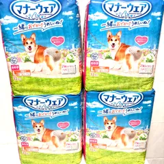 【まとめ売り】　【新品未開封品】　マナーウェア 女の子用 Lサイズ 中型犬用 32枚 ×4個のサムネイル