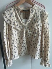 ZARA 今期完売 フローラル刺繍トップス Mサイズ 新品タグ付き - メルカリ