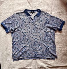 ETRO エトロ 水彩画風 フローラルプリント 総柄 ポロシャツ イタリア製 