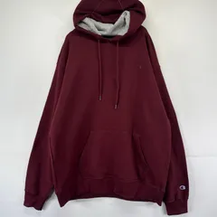 古着 チャンピオン Champion スウェット ワンポイントロゴ 大きいサイズ パーカー XL  レッド系 メンズ
