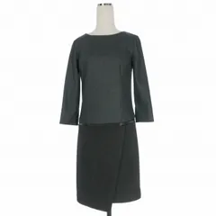 アンタイトル UNTITLED ウールドッキングワンピース ドレス 1 ブラック 黒 AD153-55428JJのサムネイル