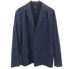 A.P.C. アーペーセー テーラードジャケット M ネイビー シアサッカー メンズ 古着のサムネイル