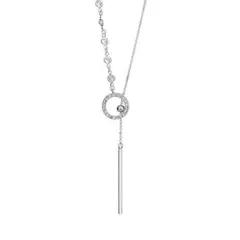 【特価商品】ファッション レディース 女性用 長いネックレス Y字 キラキラ ロングネックレス セーターチェーン スライド調整式 プレゼント 女性 [UOUHAIO] アクセサリー ジュエリー (czリング)