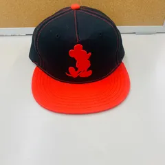 ミッキー 赤 シルエット 刺繍 キャップ