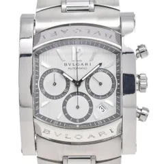 ブルガリ BVLGARI AA48SCH アショーマ クロノグラフ デイト シルバー 自動巻き メンズ 良品 腕時計 H#147717のサムネイル