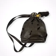 VINTAGE / ヴィンテージカットワークレザーリュック イタリア製のサムネイル